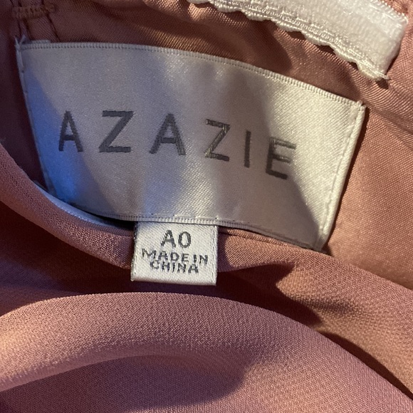 Azazie bridesmaid dress dusty rose worn once for a wedding - Picture 5 of 5